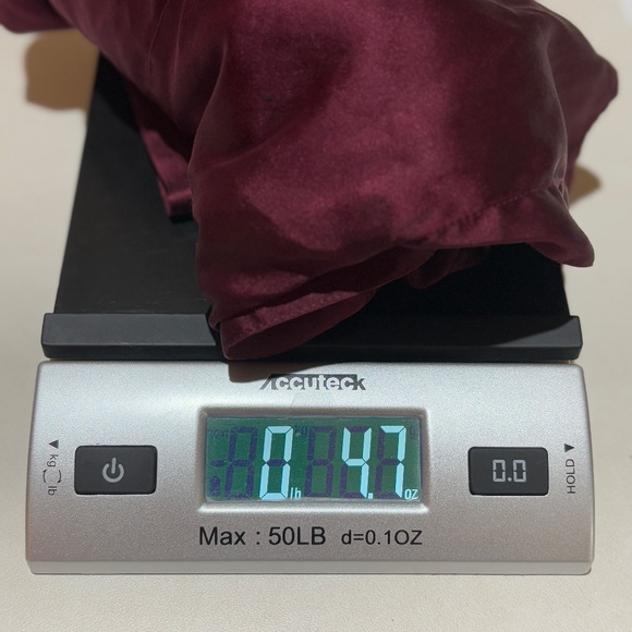 Chicos LongSleeve Button Down Shirt Stretch Silk Sz 3= XL Burgundy Classic Party - Picture 9 of 9